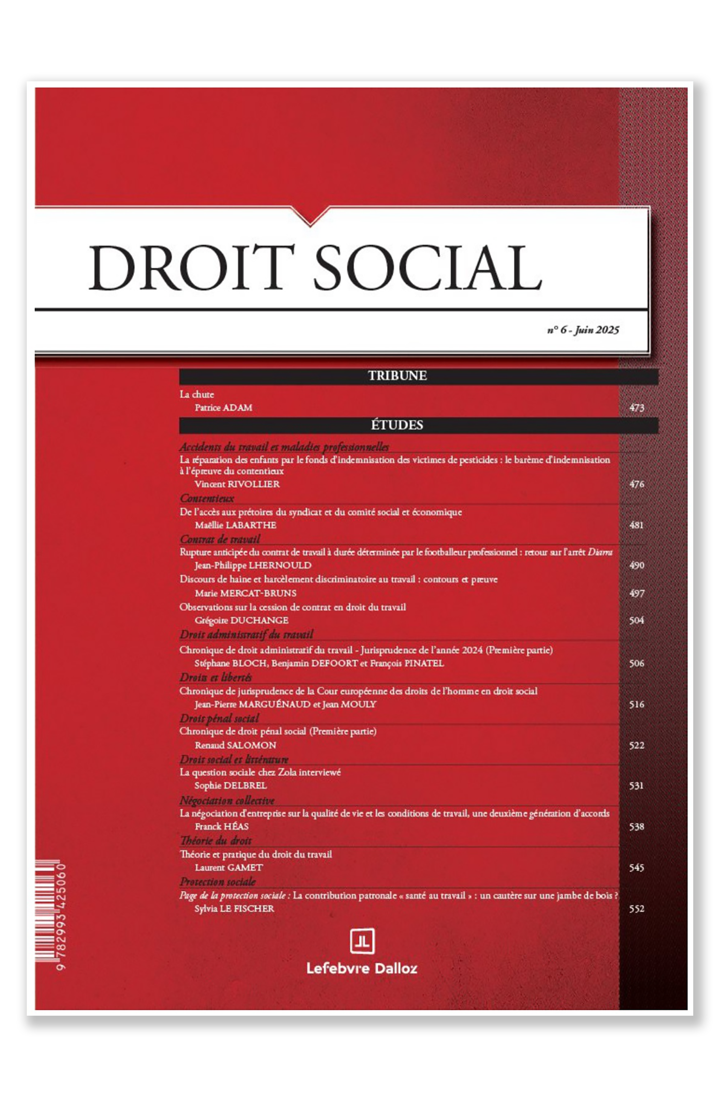 Revue Droit Social  
